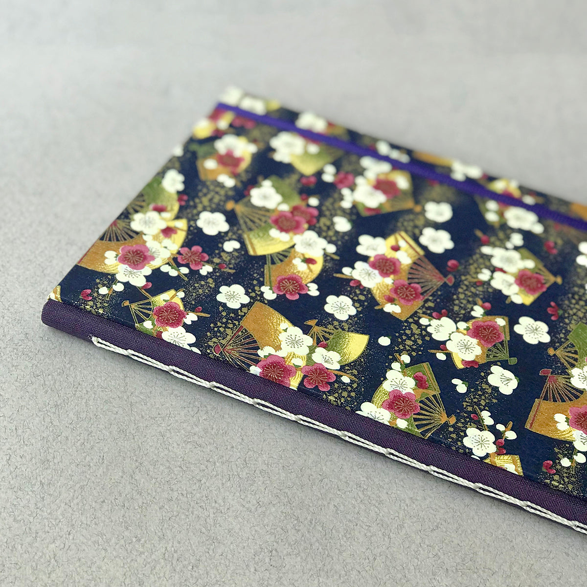 Journal A5 éventails et fleurs de cerisier