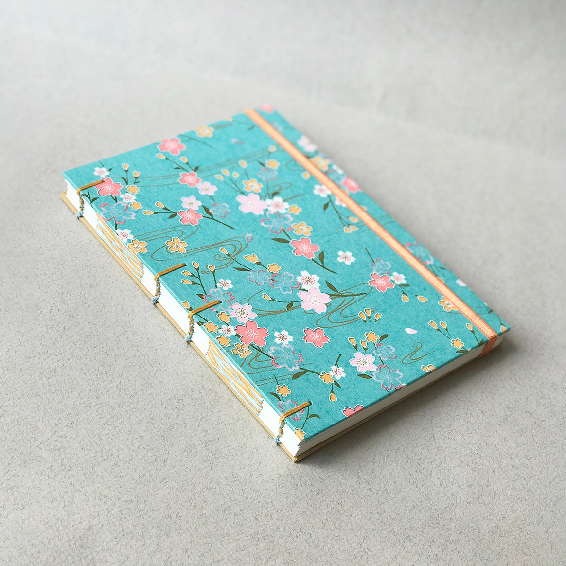 Carnets fleuris turquoise