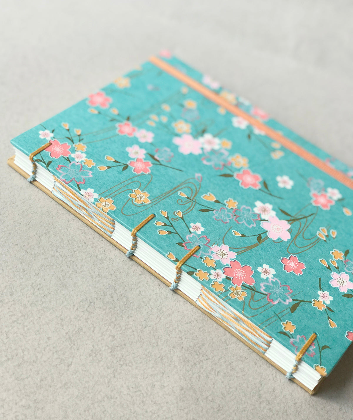 Carnets fleuris turquoise